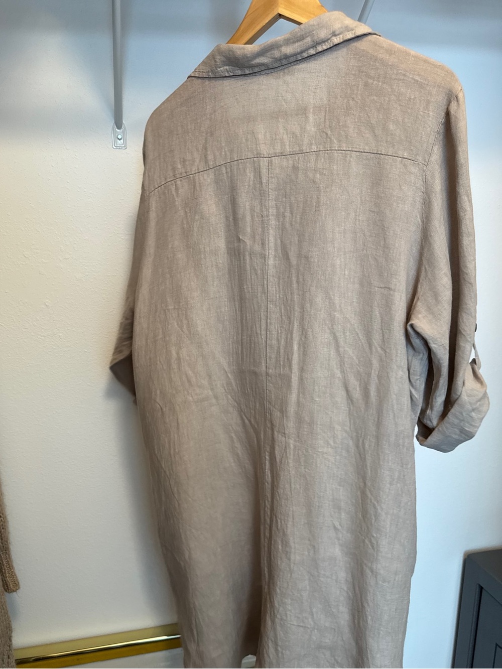 🇮🇹Made In Italy 💯Linen Shirt Dress size L
Resort bohemian chic summer coastal - Picture 9 of 10